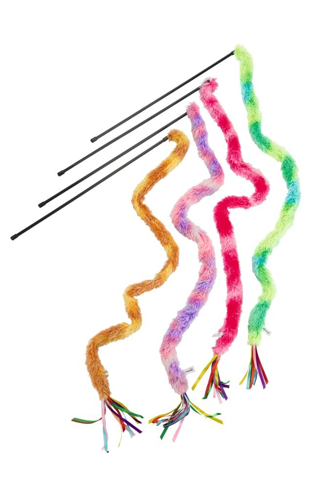 Beeztees Kedi Oltası, Komple Tüylü Peluş-100cm, Kurdeleler Uc, 50cm