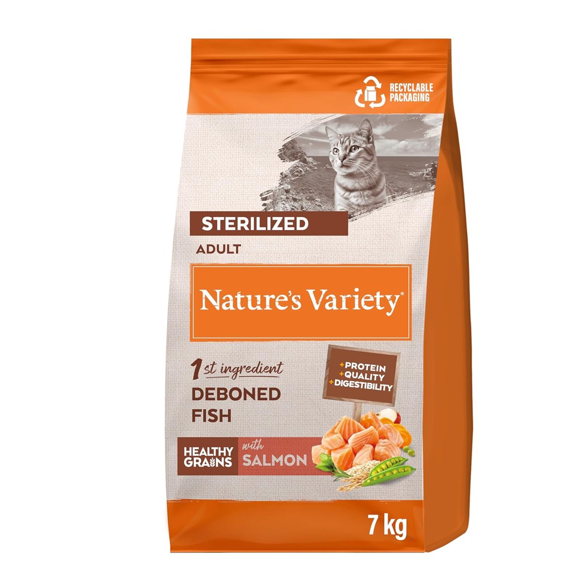 Nature's Variety Kısırlaştırılmış Kediler İçin Somon Balığı Aromalı Mama 7 Kg