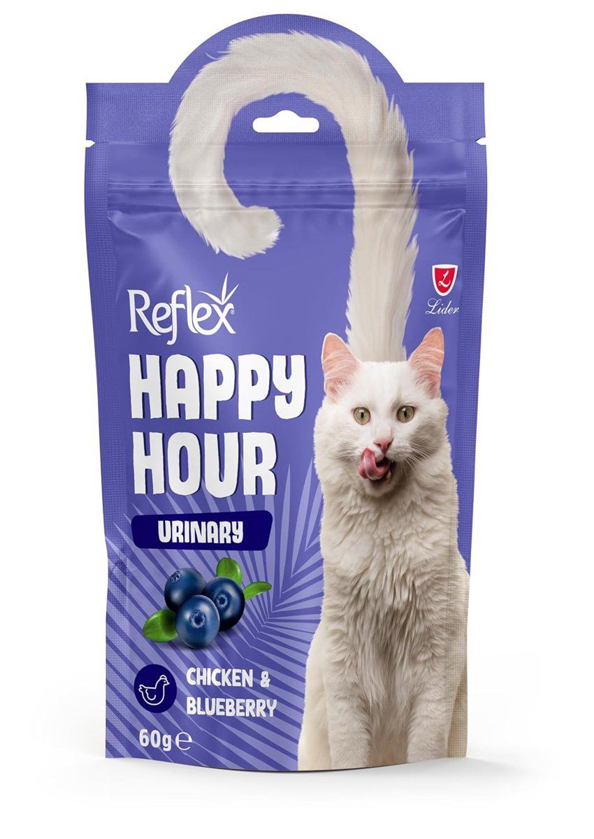 Reflex Happy Hour Üriner Sistem Destekleyici Kedi Ödül Mamasi 60 Gr Tekli Paket