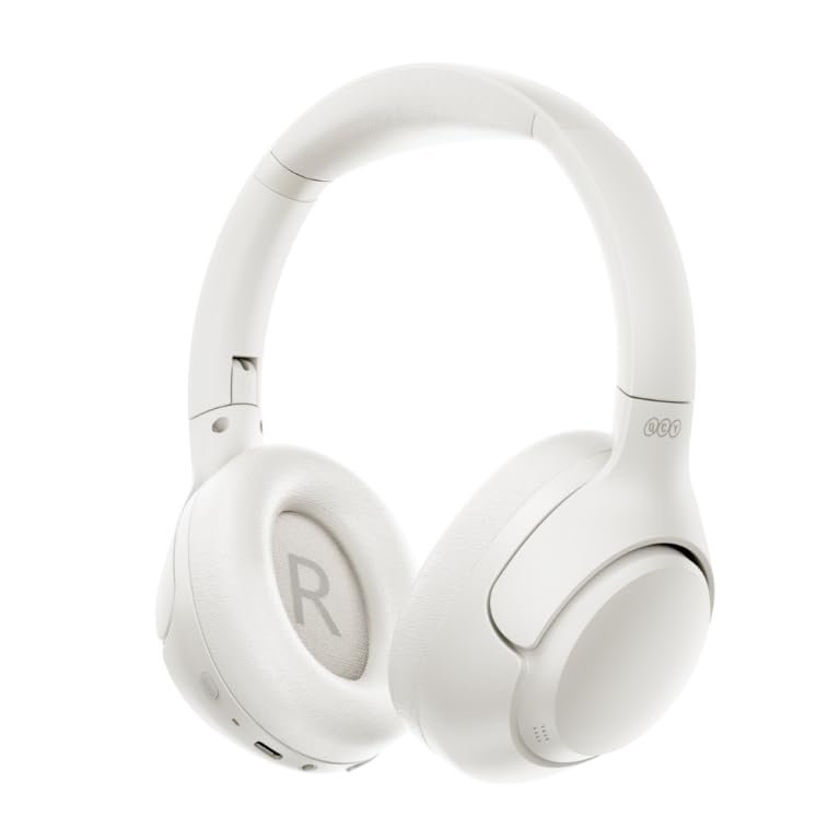 QCY H3 Hybrid ANC Hi-Res Bluetooth 5.4 Kafaüstü Kablosuz Kulaklık Çift Cihaz Desteği Beyaz