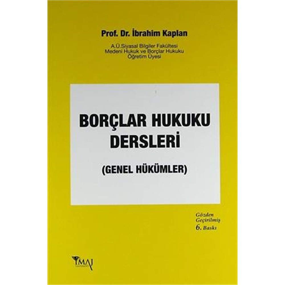BORÇLAR HUKUKU DERSLERİ GENEL HÜK.