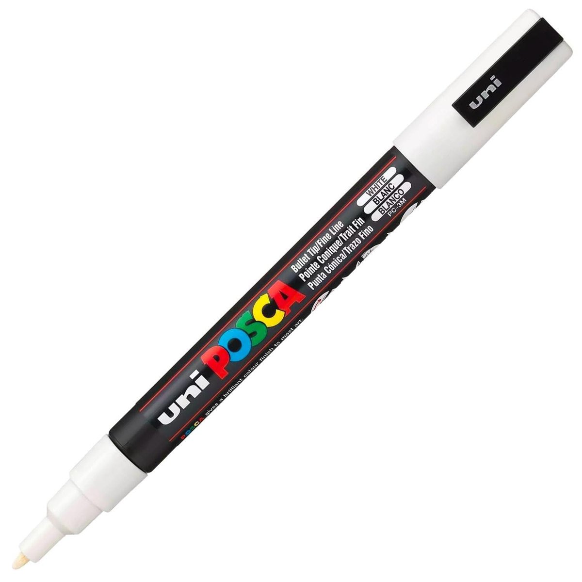 Uni Posca Markör Kalem 3M Set 0.9-1.3 mm Keçe Uçlu Beyaz
