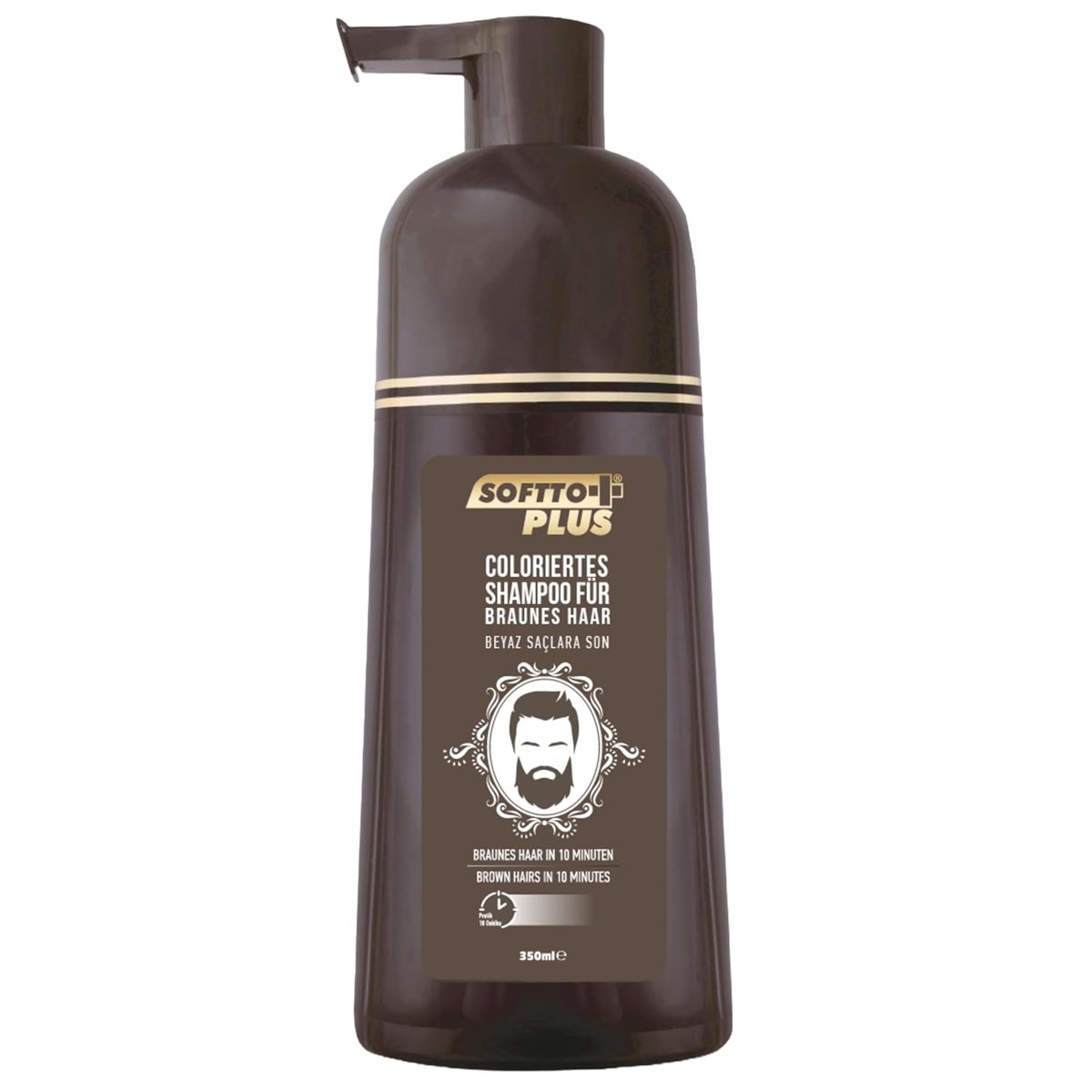 SOFTTO PLUS BROWN HAIR SHAMPOO 350 ML