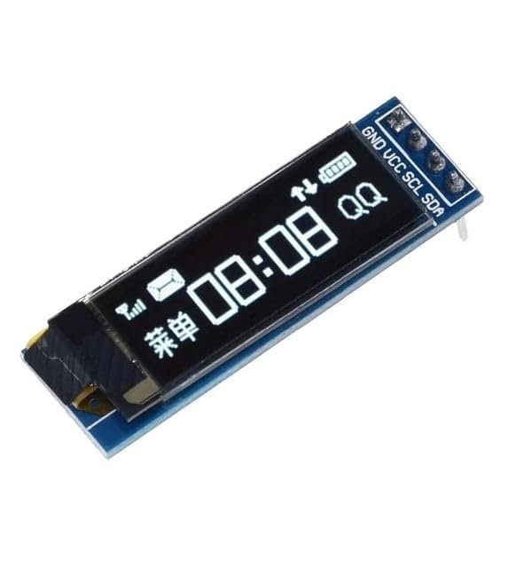 SANEC 0.91 İnch I2C 128X32 Oled Ekran Beyaz (Arduino Uyumlu)