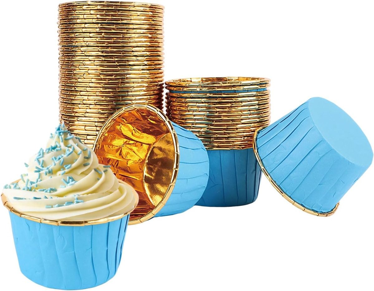 Dolphin 25li Muffin Kalıbı - Cupcake kalıpları, Su Geçirmez ve Yağ Geçirmez Pişirme Kağıtları, Ev ve