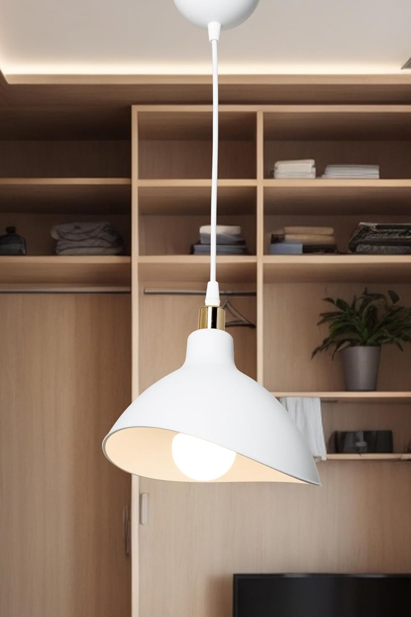 AG LightDesign Beyaz Sarkıt Avize Yatak Odası Salon Mutfak Koridor Lamba 22 AGnm44