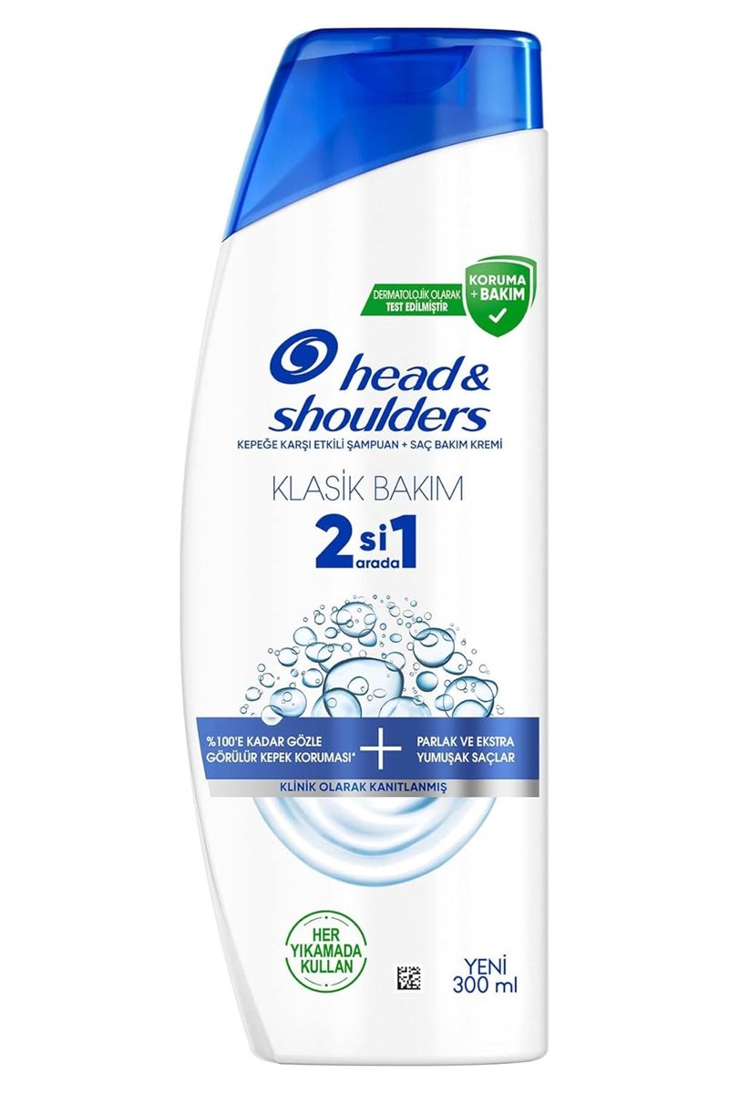 Head  Shoulders Klasik Bakım 2'si 1 Arada Kepeğe Karşı Etkili Şampuan 300ml