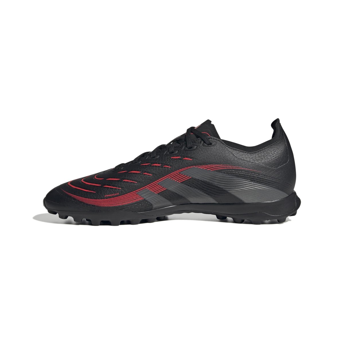adidas PREDATOR LEAGUE TF Unisex Yetişkin Futbol Ayakkabısı (Halı Saha), CBLACK/GREFOU/LUCRED, 38 2/3 EU