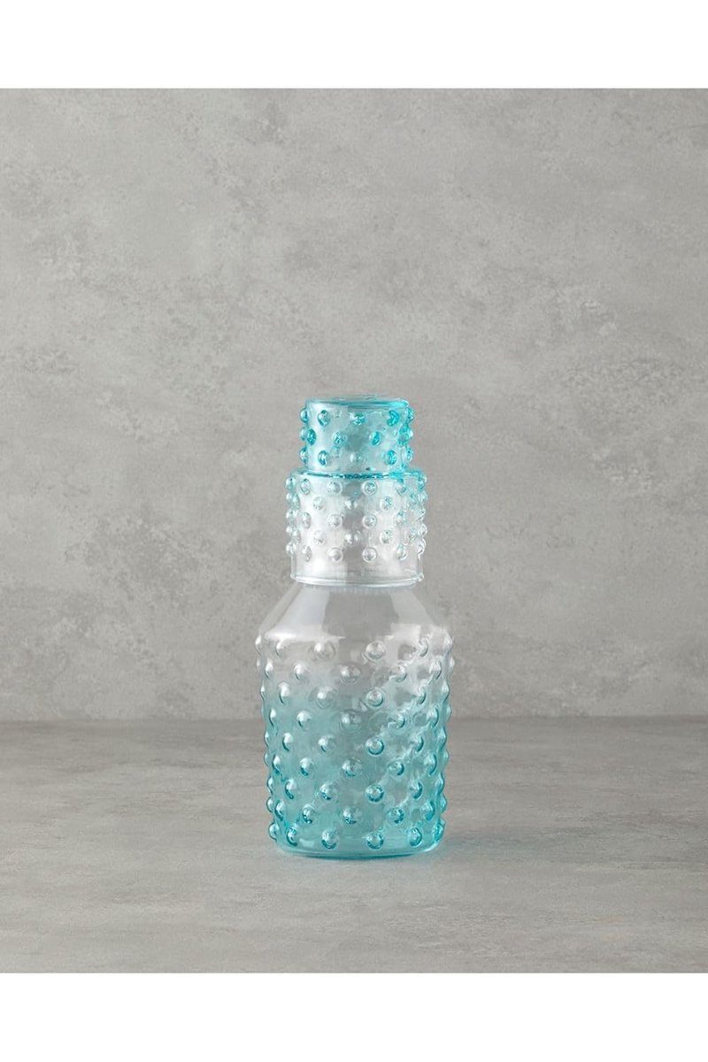 English Home Bubbles Cam Başucu Sürahi 1150 Ml Mavi