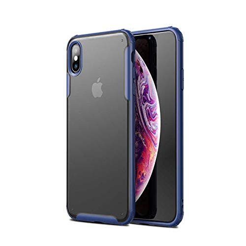 Spia Apple iPhone X/XS ile uyumlu Kılıf Mavi Vulga Sert Kapak Orijinal Esnek İnce Geliştirilmiş Daya