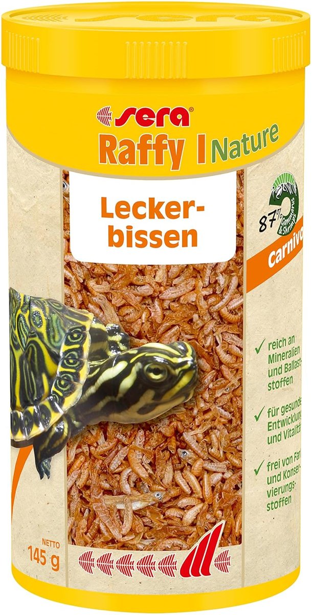 Sera Raffy I Gammarus Karışımı 1000 ml 130 gr Kaplumbağa Yemi