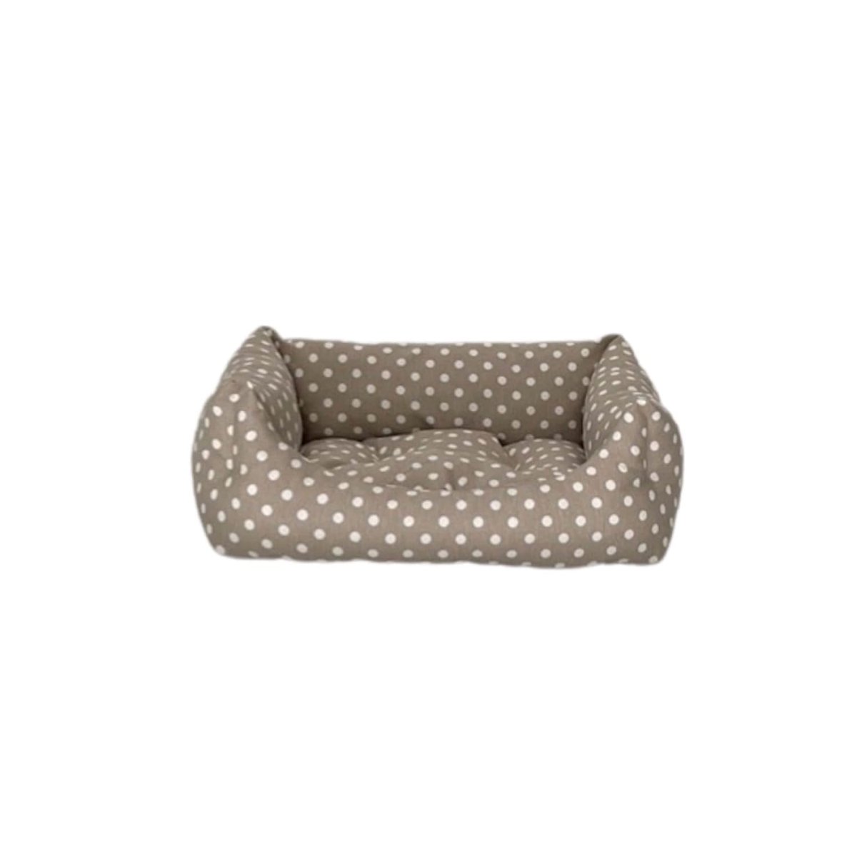 Pet Comfort Uniform Bej Puantiyeli Kedi ve Köpek Yatağı S 40x50cm