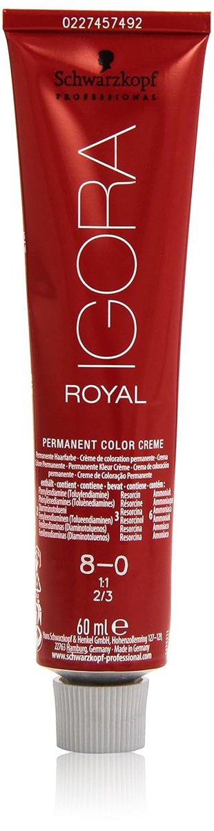 Schwarzkopf Igora Royal Saç Boyası 60ml-No - 8.0 Açık Kumral