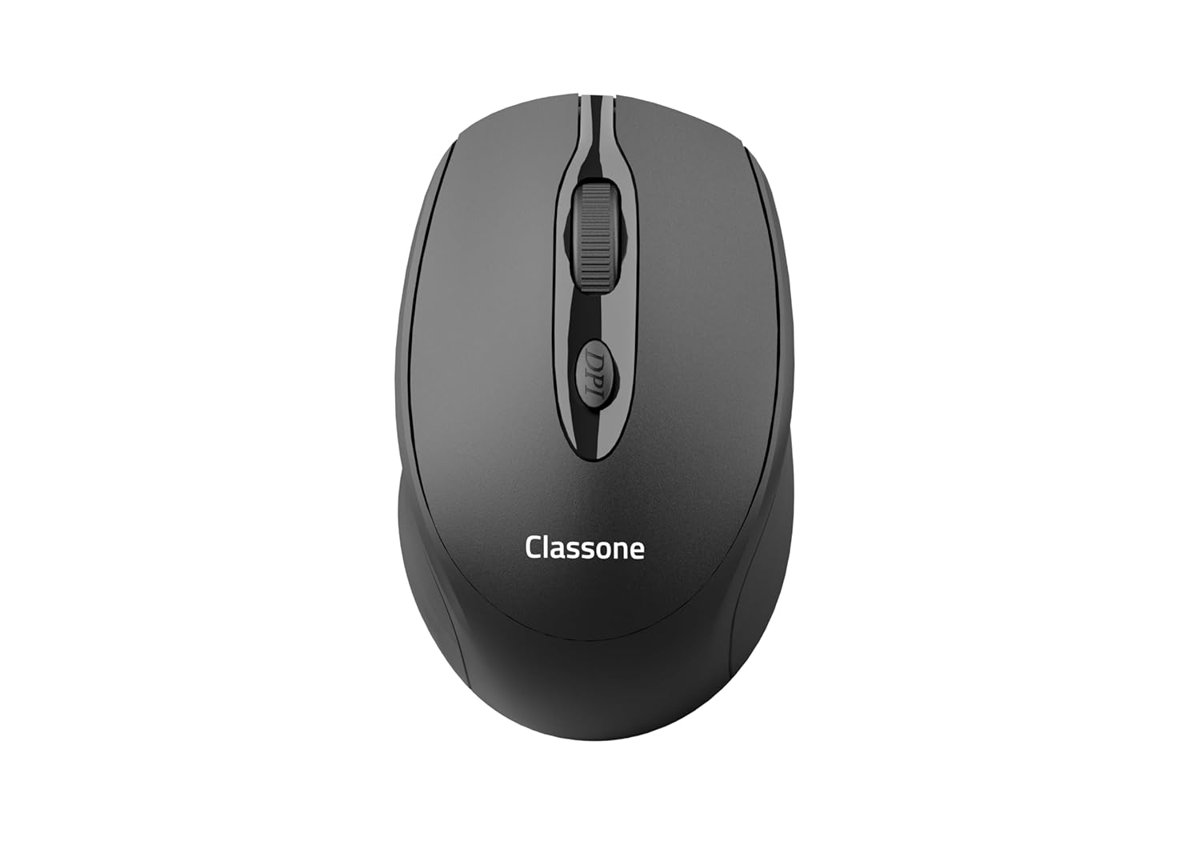 Classone CBT10 Bluetooth + 2.4 Ghz Şarj Edilebilir Kablosuz Mouse - Siyah