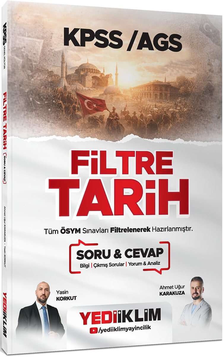 Yediiklim Yayınları 2026 KPSS AGS Filtre Tarih Soru Cevap