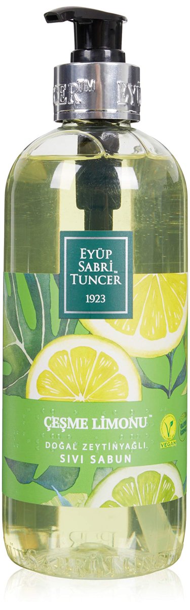 Eyüp Sabri Tuncer Doğal Zeytinyağlı Sıvı Sabun, Çeşme Limonu (500 ml)