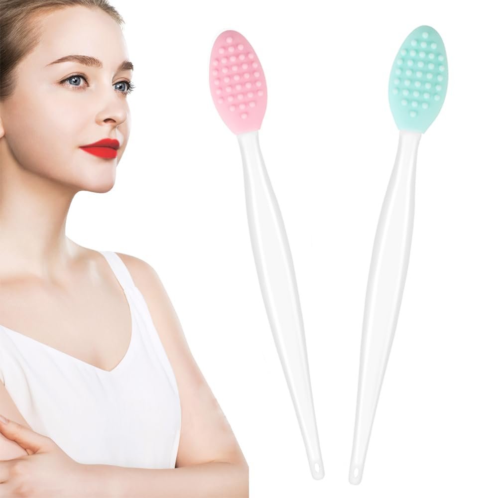 Silikon dudak fırçalayın fırça dudak Scrubber aracı dudak Exfoliator fırça peeling dudak fırçalama aracı koyu dudaklar için