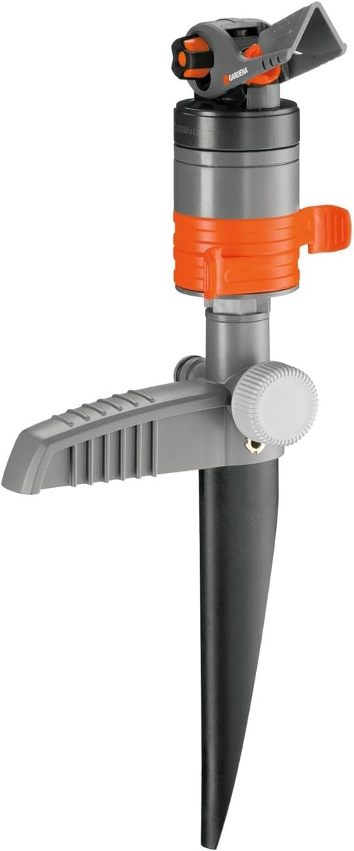 Gardena Comfort Türbinli Sulama Makinesi (Kazık Üzerinde): 450 m²'ye kadar geniş alanların sulanması için çim fıskiyesi, 5 – 12 m atış mesafesi, kire dayanıklı, sessiz ve bakımı kolay (8144-20)