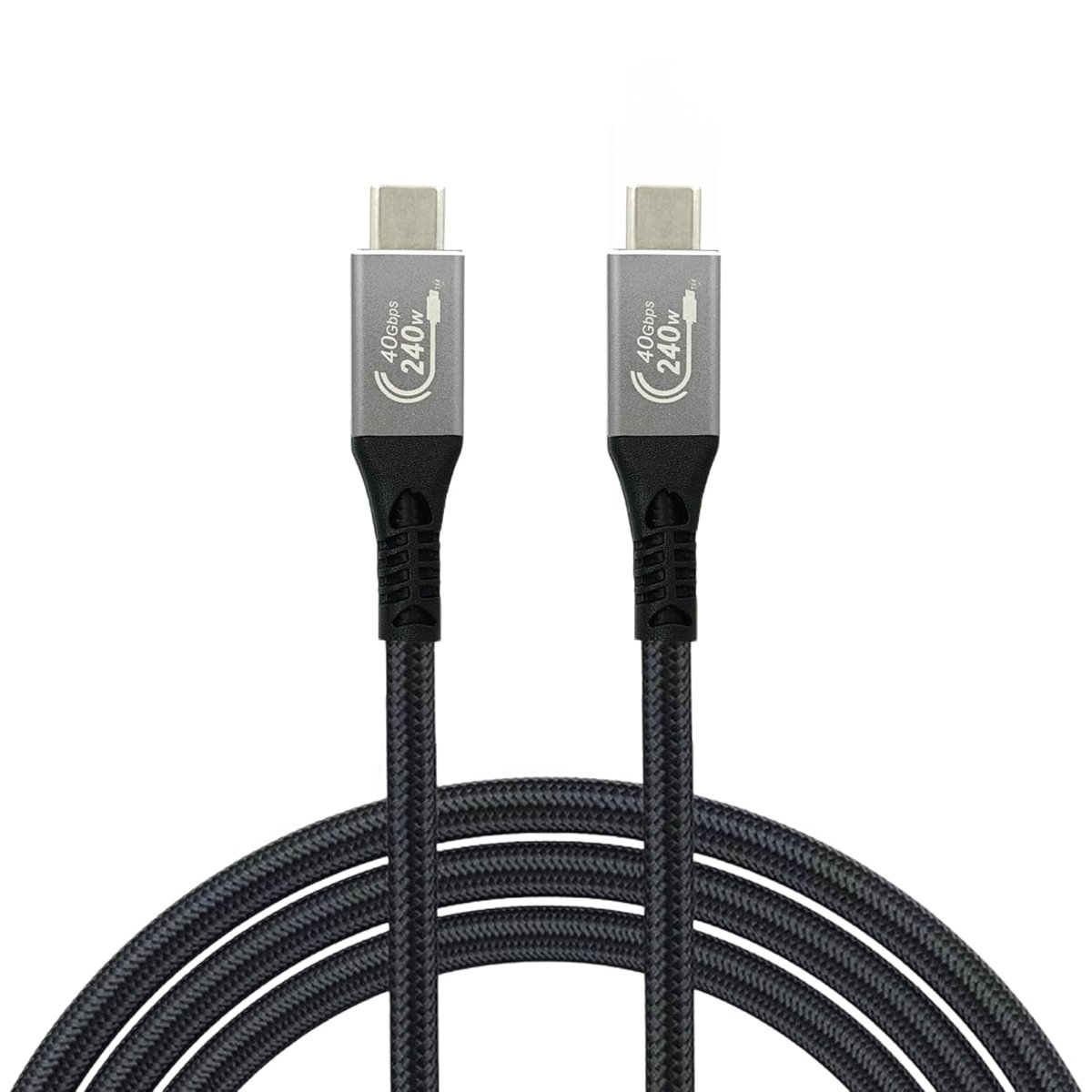 Woxcon - USB 4 Hızlı Şarj, Data ve Görüntü Aktarım Kablosu - Type USB C Thunderbolt 4/3 Uyumlu, USB