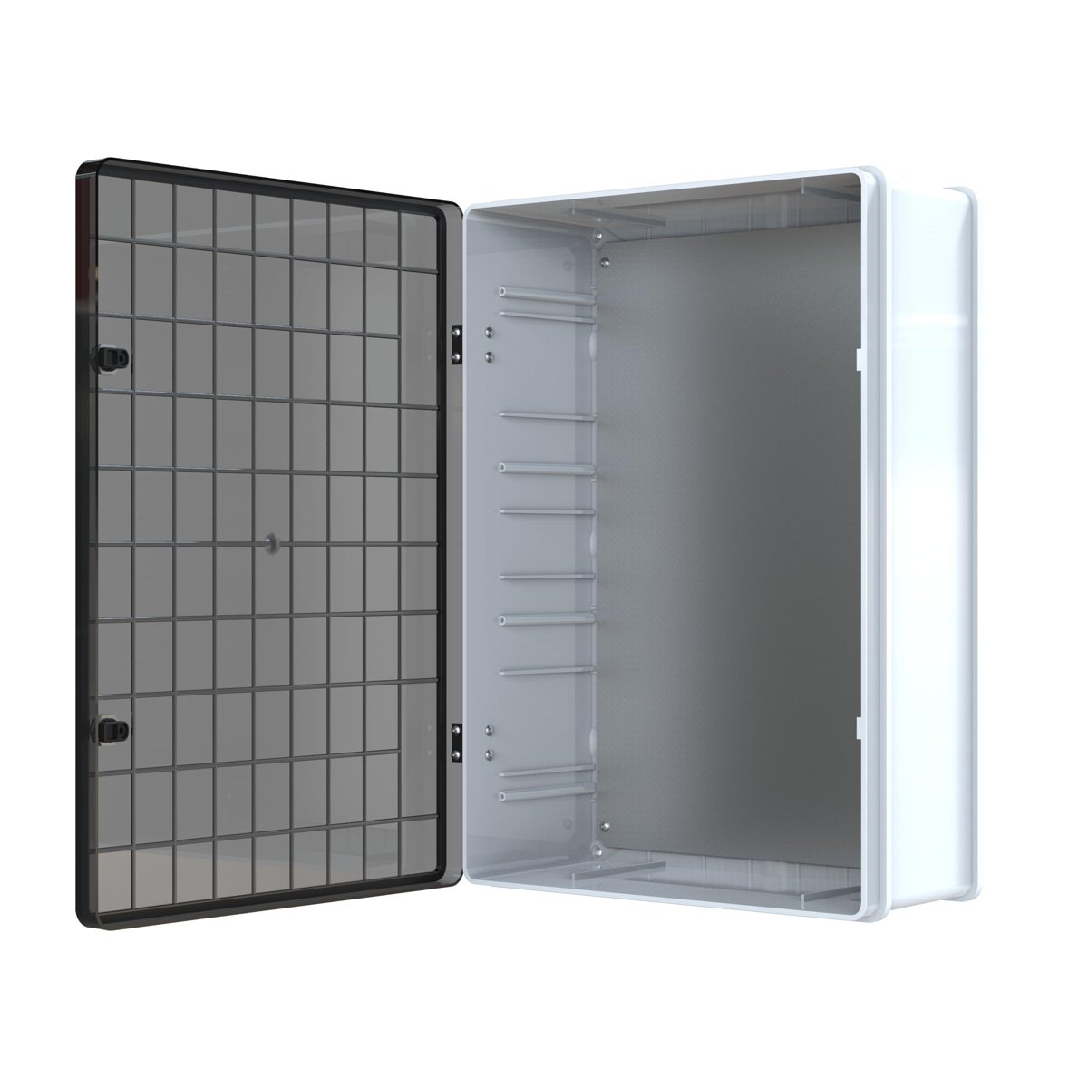 YAVUZ Abs Pano 50 x 70 x 22.5 cm Taban Saclı IP65 Plastik Pano Montaj Plakalı Elektrik Kutusu Pano Darbeye Dayanıklı Dış Ortam Muhafaza Kutusu ABS Pano POLİ 029