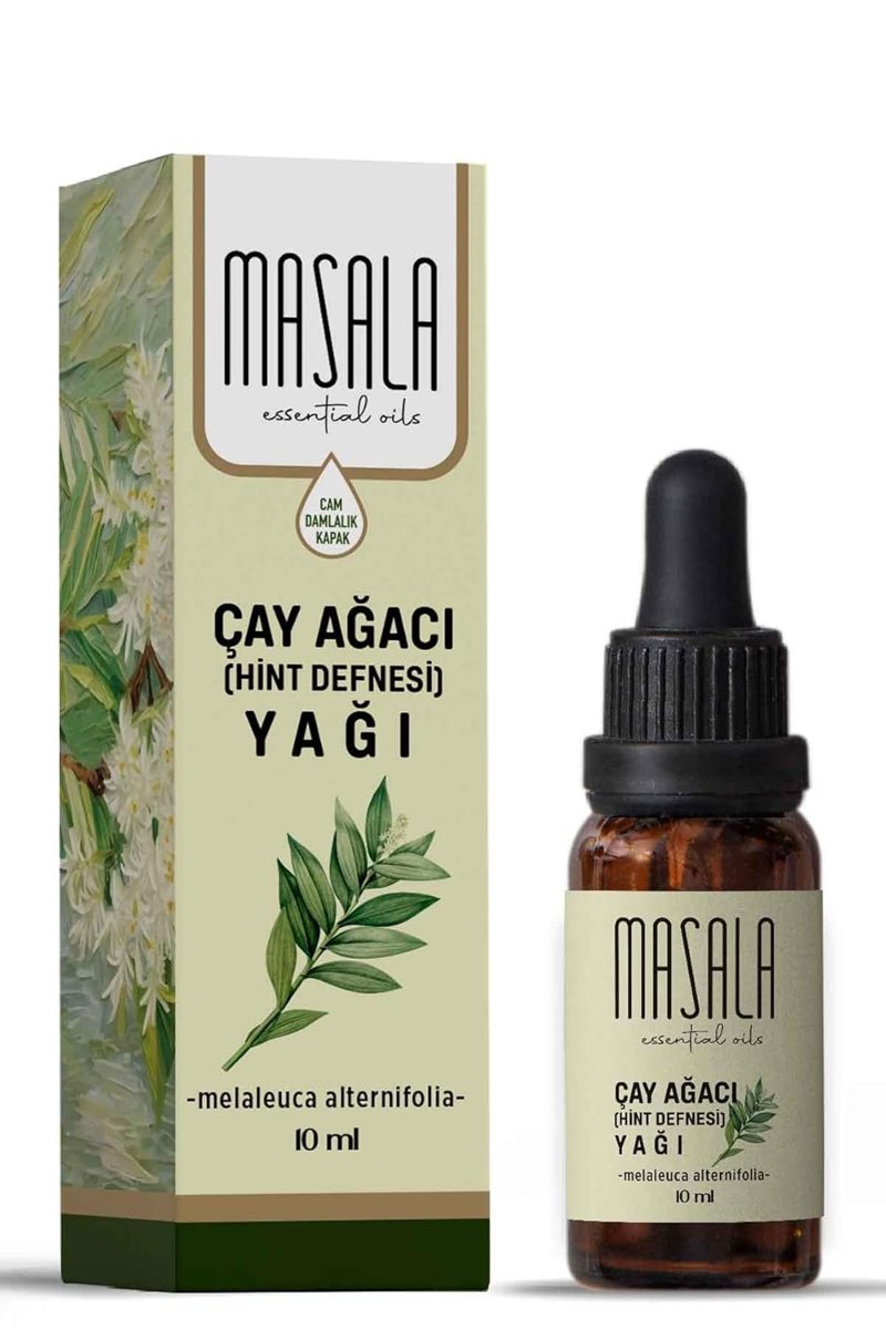 Masala Saf Çay Ağacı (Hint Defnesi) Yağı 10 ml. (Tea Tree Oil)