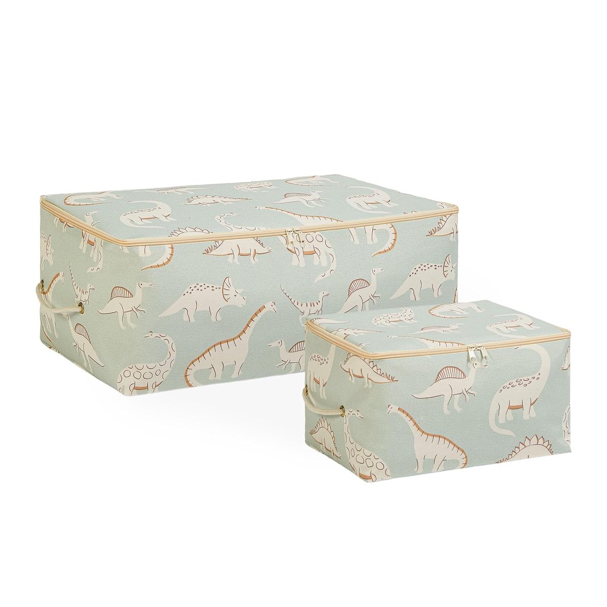 Ocean Home Textile 2'li Çocuk Odası Dinozor Hurç Set 1 Adet 30 x 22 x 18/1 Adet 52 x 28 x 21 cm