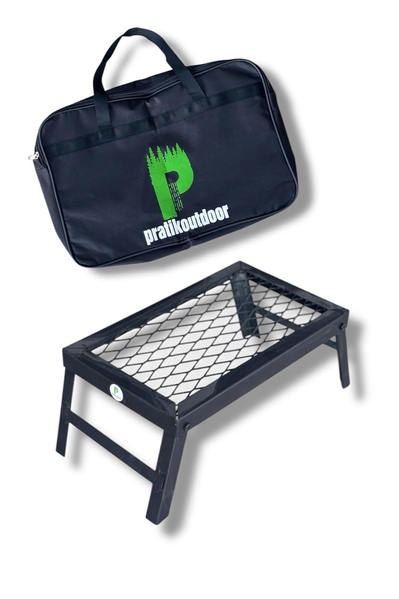 pratikoutdoor Ateş Üstü Katlanır Izgara Baklava Dilimli Ve 3 Farklı Boy (Orta Boy)