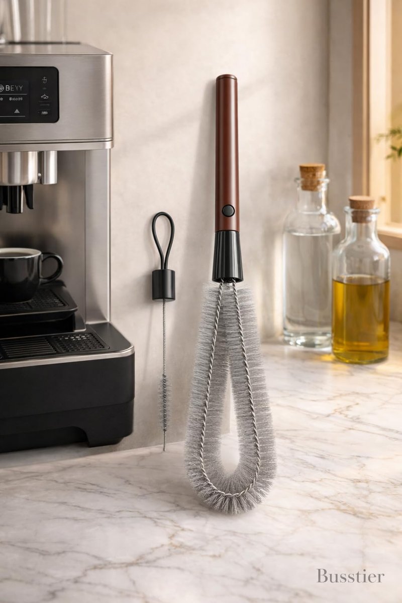 Busstier Saplı Detaylı Temizlik Fırçası 2 Parça Set Blender Juicer Kahve Makinesi Su Şişesi Temizleme Fırçası Çıkarılabilir Tasarım