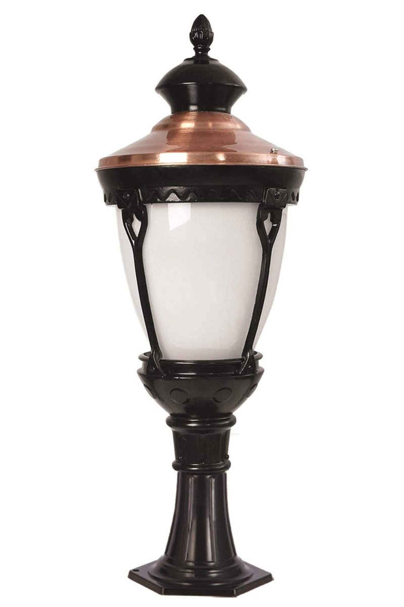 AVONNI BSU-68026-BSY-KOP Kahverengi/Siyah Elektrostatik Toz Boyalı Dış Mekan Aydınlatma, E27, Aluminyum, Polikarbon Cam, 30cm