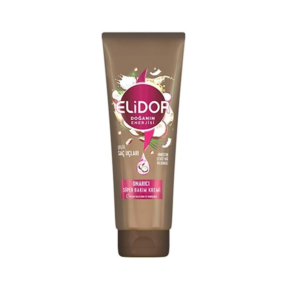 Elidor Güçlü Saç Uçları için Hindistan Cevizi Yağı Süper Saç Kremi (170 ml)
