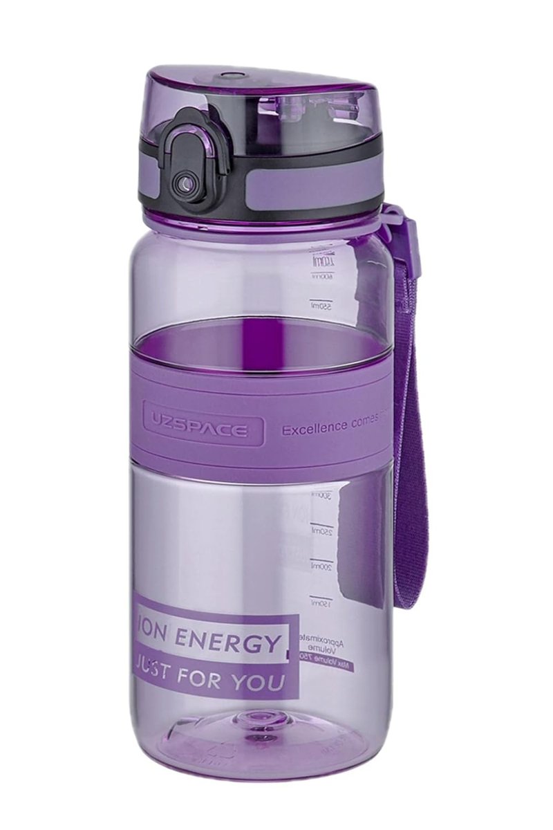 Uzspace Tritan Su Matarası 650 Ml Yenilenen Renkler Mor