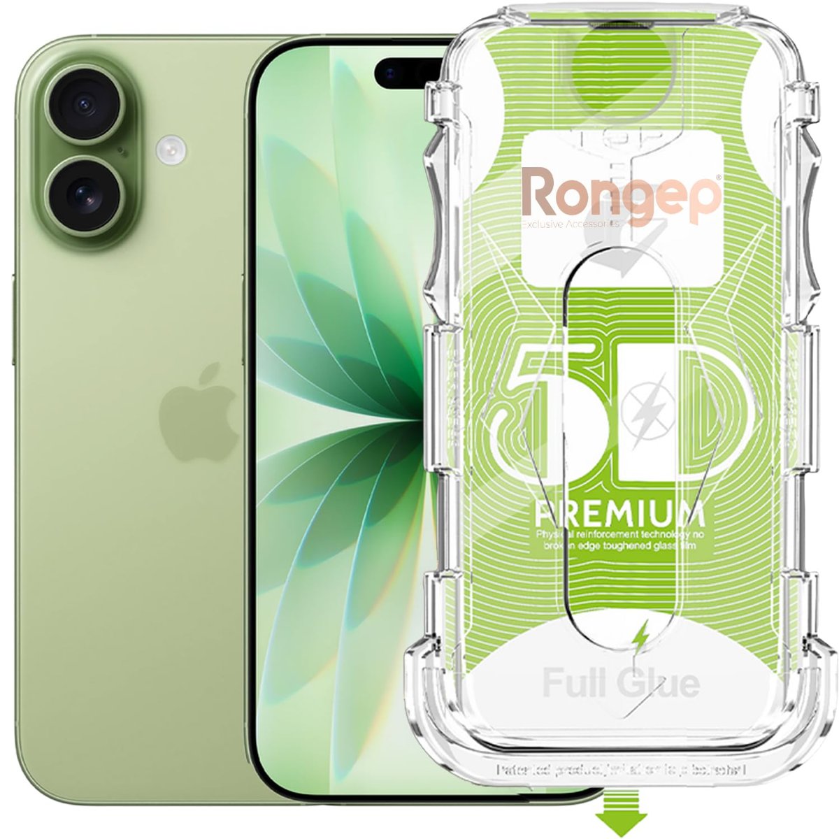 Rongep [Kolay-Kurulum] Apple iPhone 17 için Ekran Koruyucu Darbe ve Çiziklere Dayanıklı iPhone 17 Ekranı Netlik ve Dokunmatiği Etkilemeyen Otomatik Toz Toplayan Hizalama Aparatlı 17 Ekran Koruyucu