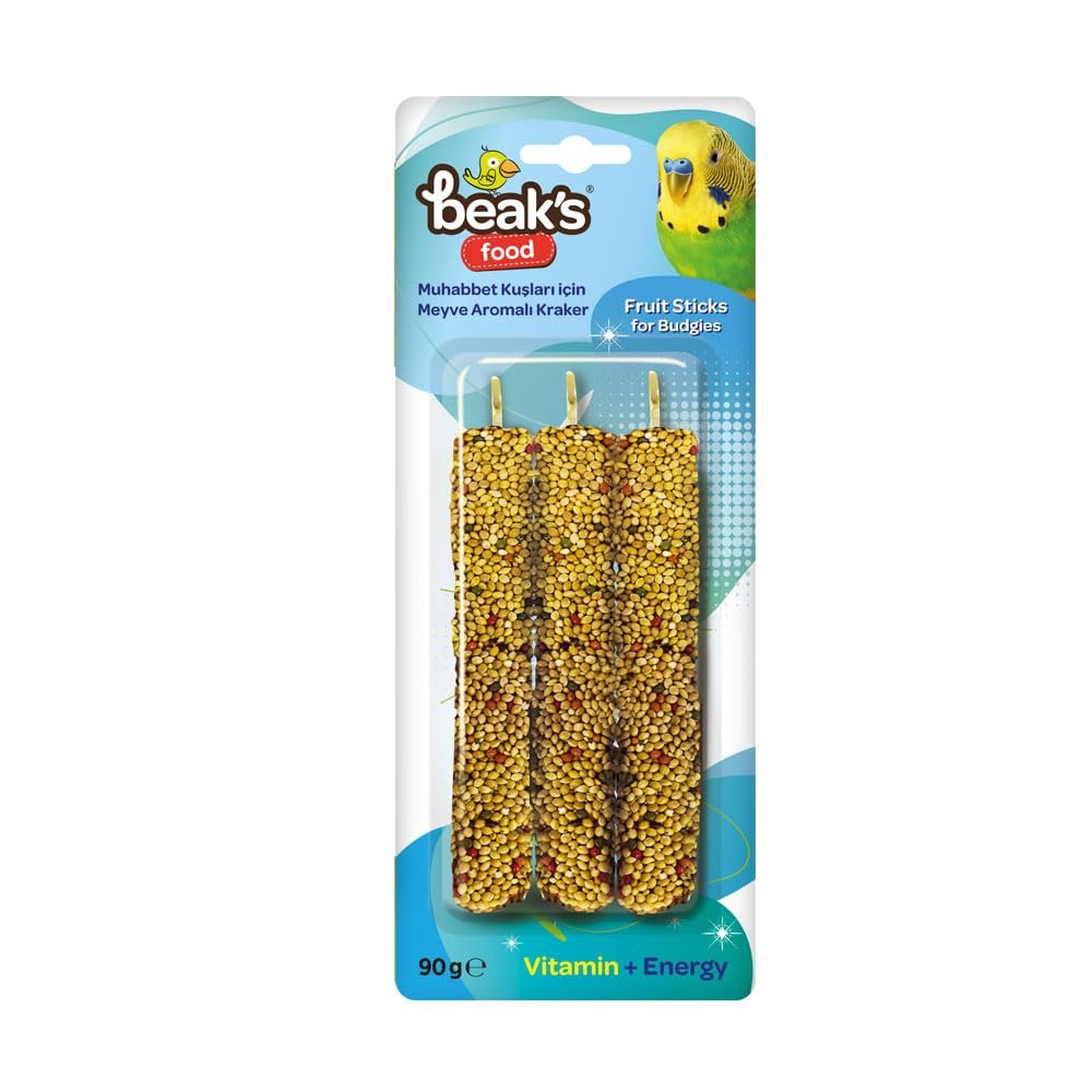 Beak's Kuşlar için Ek Besinler, Blister, Meyveli Muhabbet Krakeri, 3 ad x 10 adet