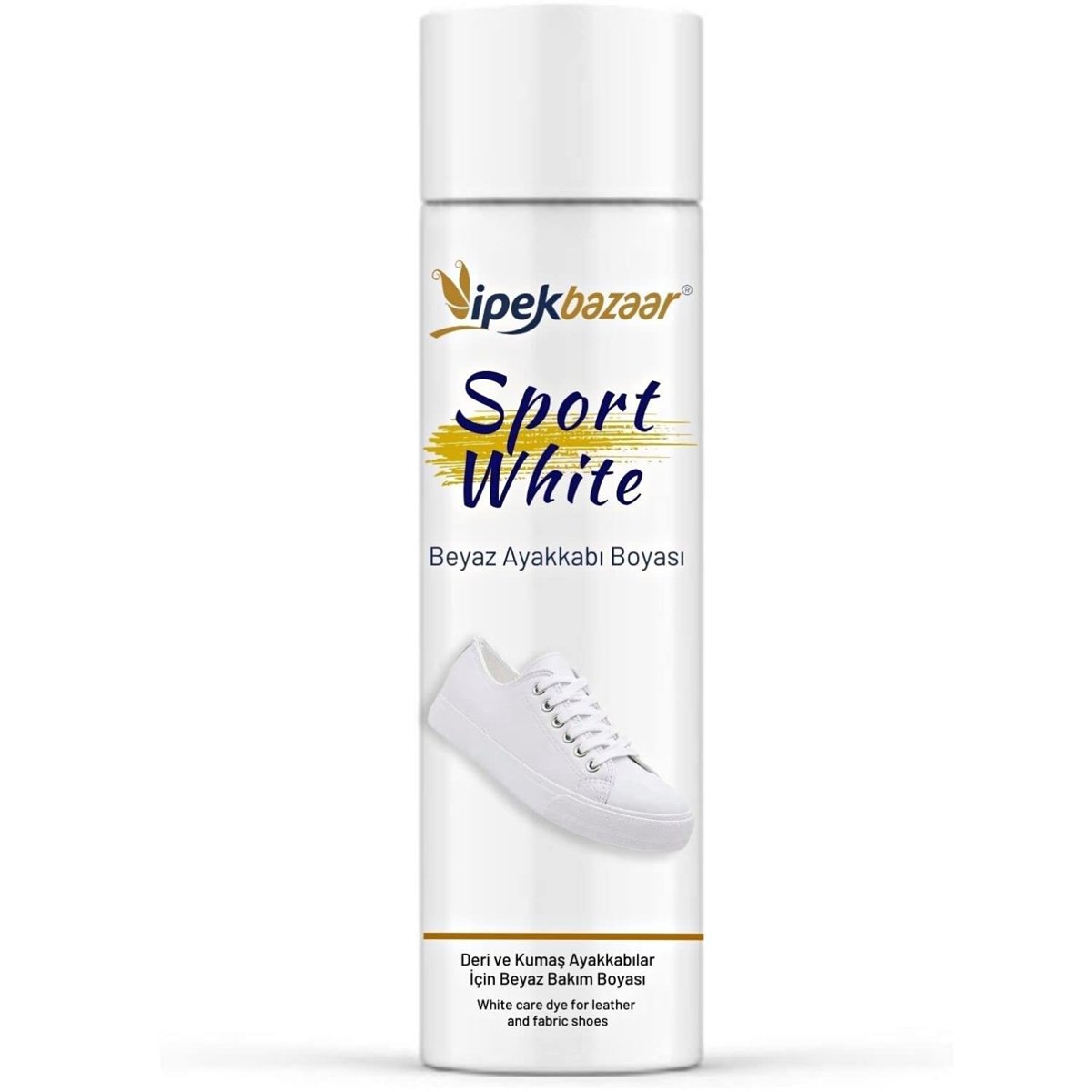 İpekbazaar Sport White Beyaz Ayakkabı Boyası 75 ml, Spor, Deri, Bez  Kumaş Ayakkabılar için Bakım ve Yenileme Boyası