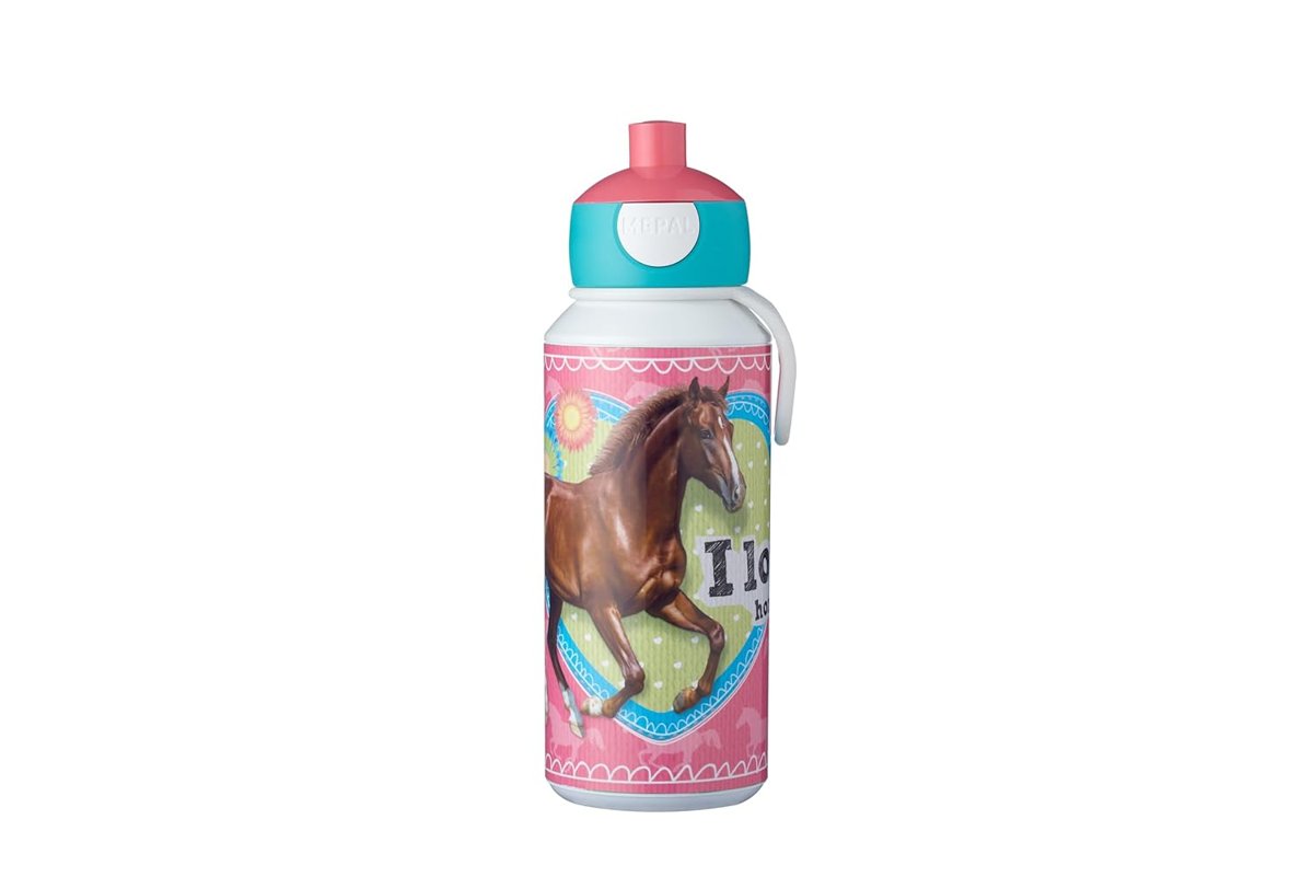 Mepal Su Şişesi 400 ml, At Desenli
