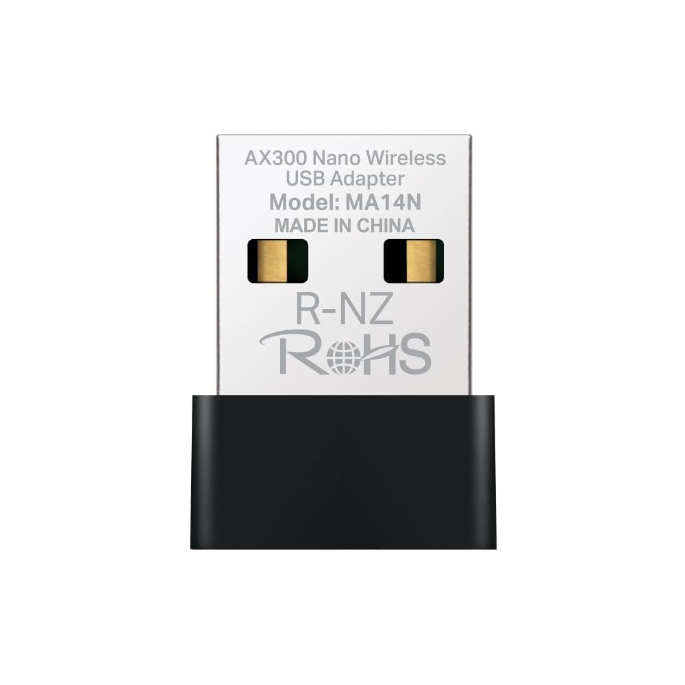 Mercusys MA14N | AX300 Mbps Nano USB Wi‑Fi 6 Adaptör | Kolay Kurulum | Windows  Linux Uyumlu | Tak‑Çalıştır