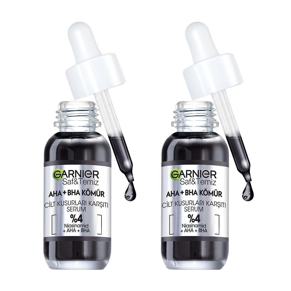 Garnier 2'li AHA+BHA CİLT KUSURLARI KARŞITI SERUM%4 [NİASİNAMİD + PEELING ETKİLİ AHA+BHA] 30ML Cilt Bakım Seti