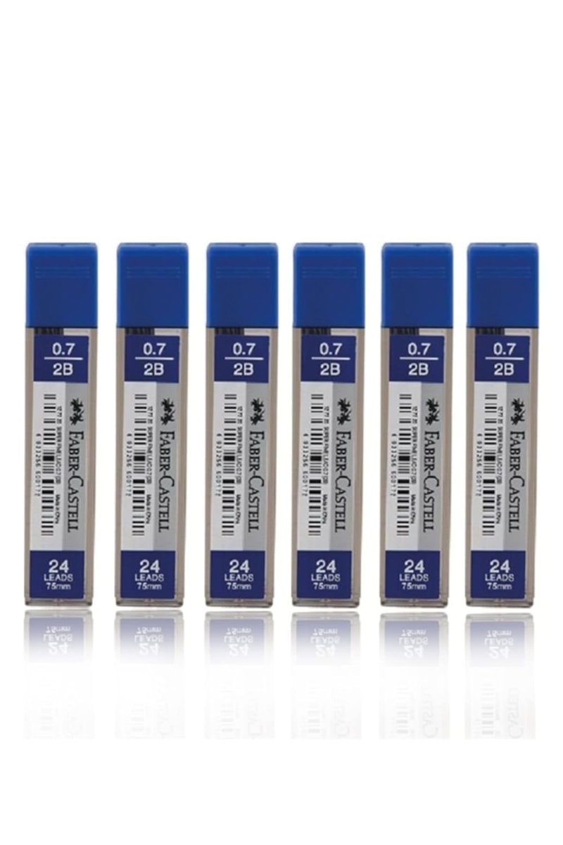Faber-Castell Faber Castell 6 Tüp 75mm 2b 0.7 Kalem Ucu