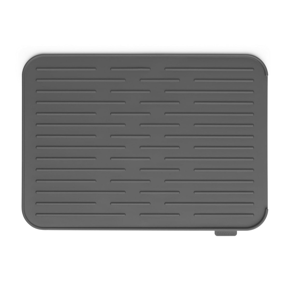 Brabantia Silikon Damlama Matı, Çelik, Koyu Gri, 43,8 x 32,5 x 0,9 cm