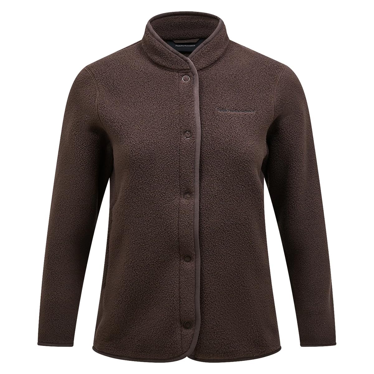 Peak Performance W Fleece Snap Cardigan Kadın Kahverengi Outdoor Polar G78131180