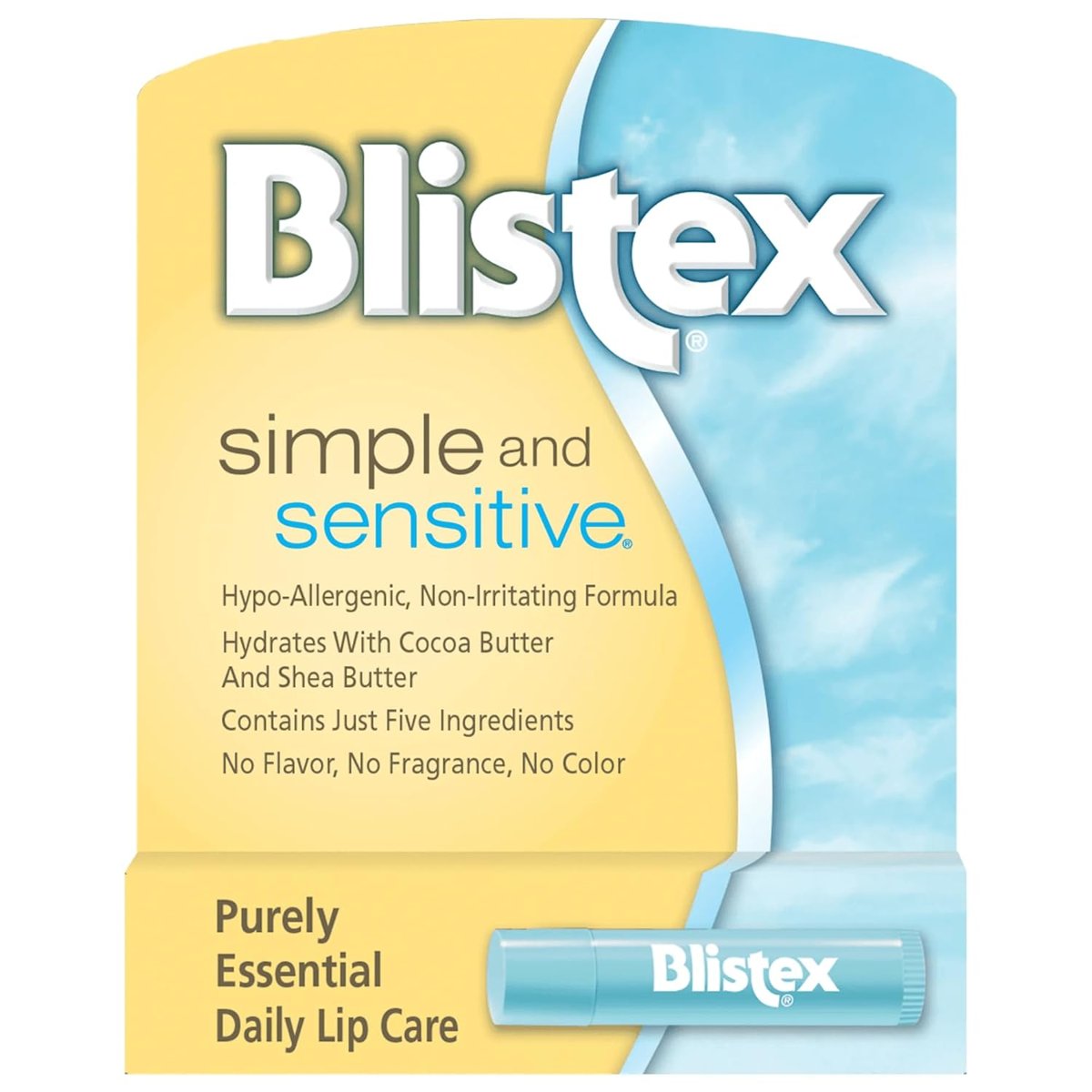 Blistex Sensitive - Hassas Dudaklar İçin Besleyici ve Nemlendirici Dudak Bakım Kremi 1 Adet