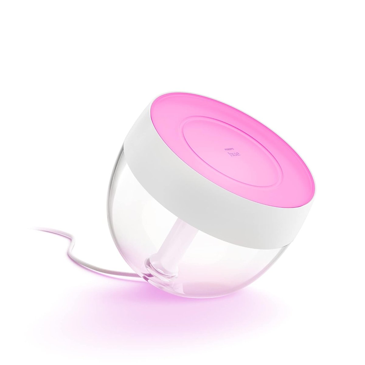 Philips Hue Beyaz ve Renkli Ambiance Iris masa lambası beyaz 520lm, kısılabilir, 16 milyon renk, derin karartma işlevi, uygulama üzerinden kontrol edilebilir, Alexa (Echo, Echo Dot) ile uyumlu