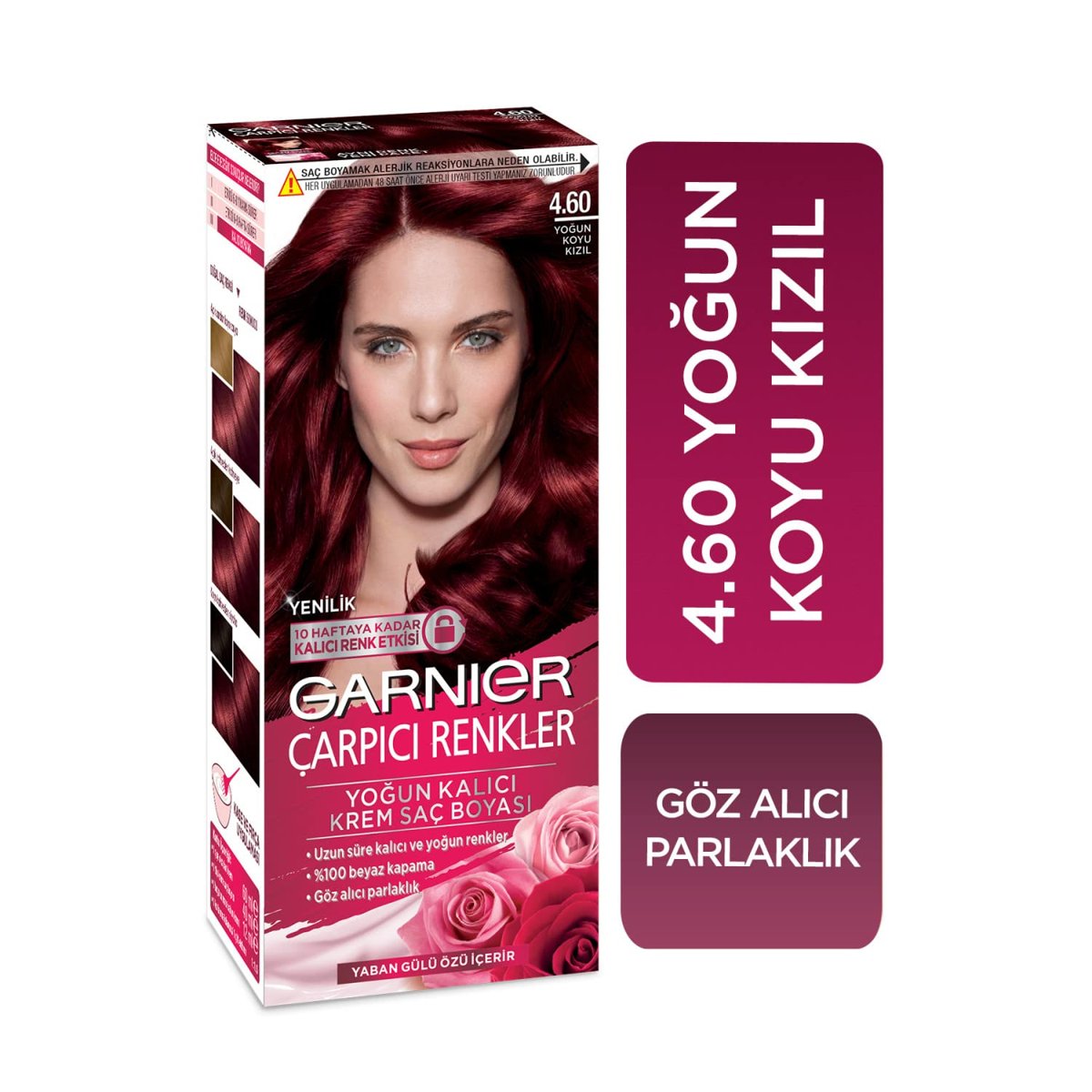 Garnier Çarpıcı Renkler Saç Boyası 4.60 Yoğun Koyu Kızıl