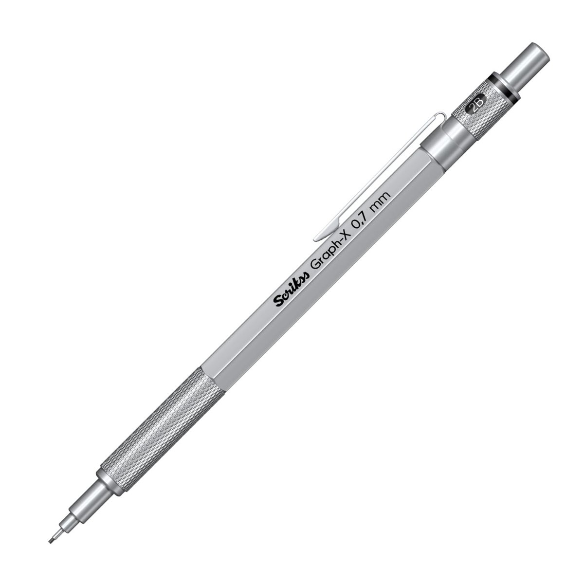 Scrikss Office Graphx Mekanik Kurşun Kalem Saten Gri 0.7 Mm
