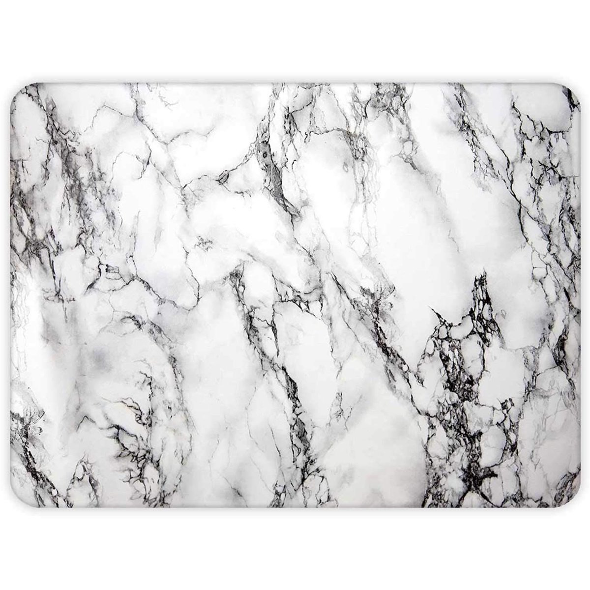 Decorita 10001503001 Beyaz Mermer Görünümlü Cam Kesme Tahtası, 30cm x 40cm
