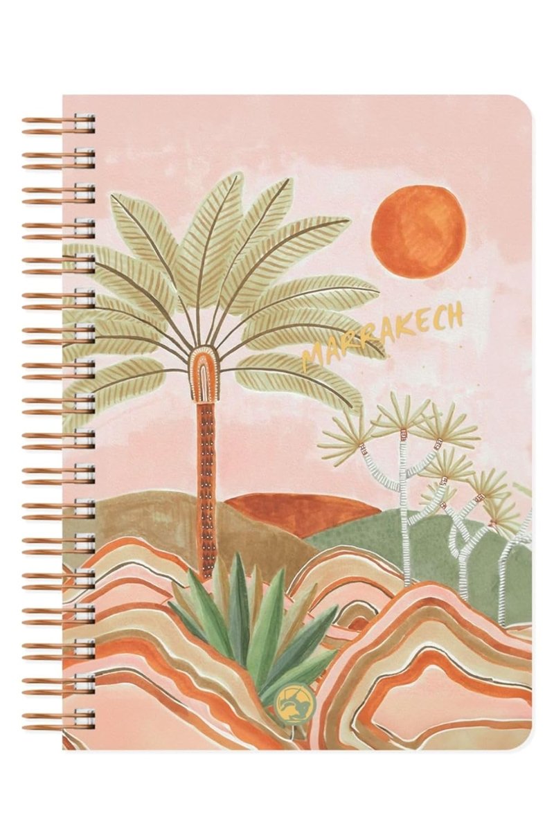 Le Color Marrakech Spiralli Defter Kareli Palmiye 17x24 cm