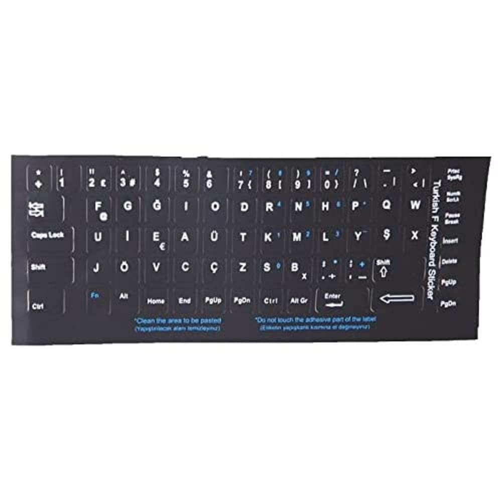 Addison 300162 Türkçe F Siyah Klavye Stiker
