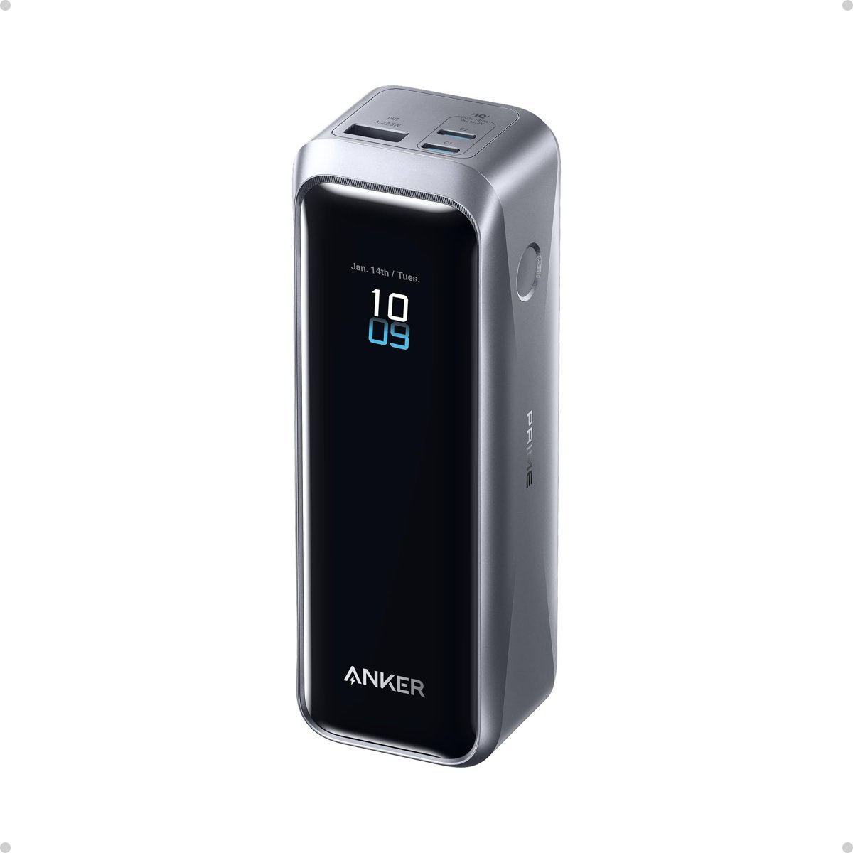 Anker Prime 20.100 mAh Power Bank, Taşınabilir Şarj Cihazı, 220W, 3 Bağlantı Noktası, LED Ekran, Siyah - A110B