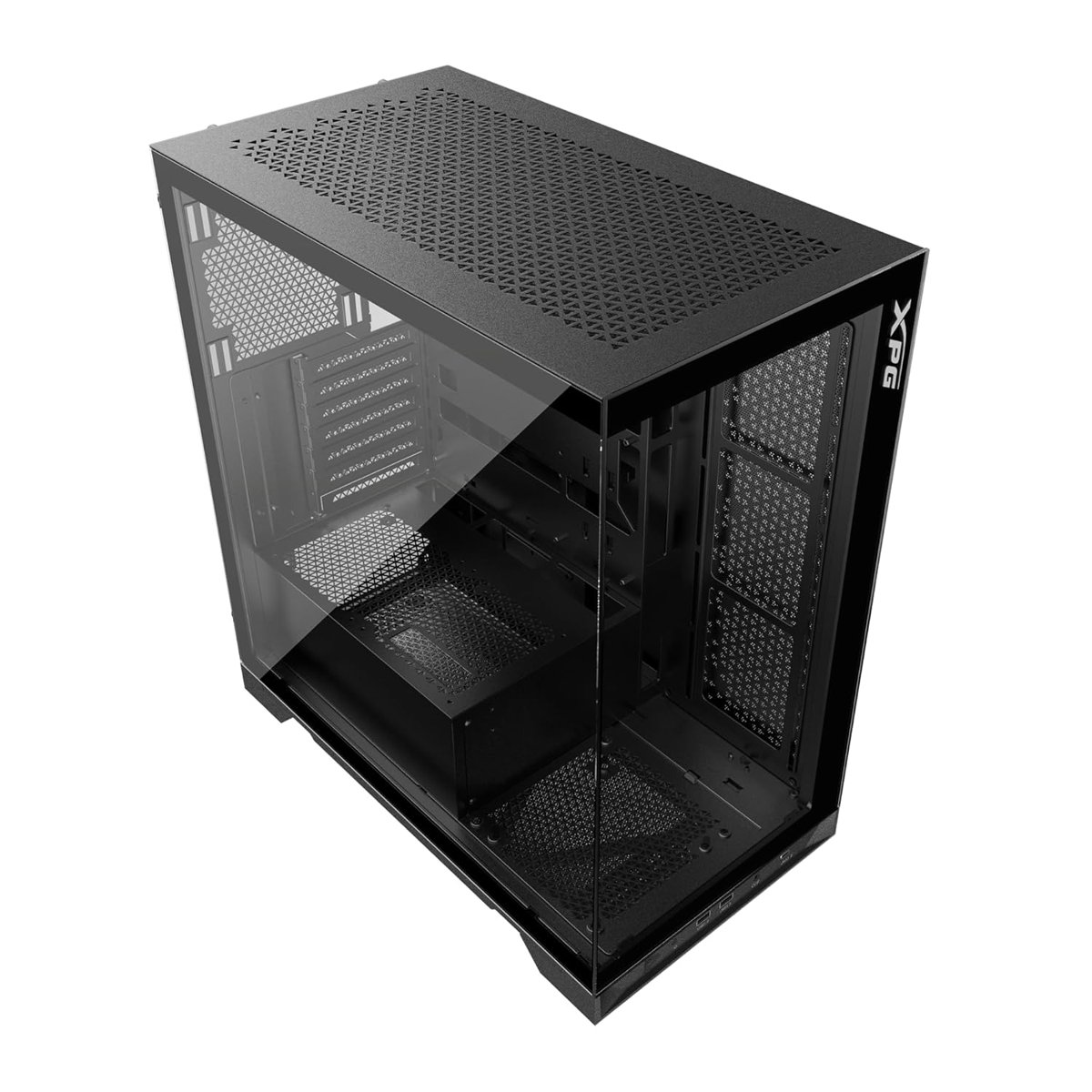 XPG ADATA INVADER X Mid-Tower Oyuncu Kasası – Siyah, Temperli Cam, 360mm Radyatör Desteği