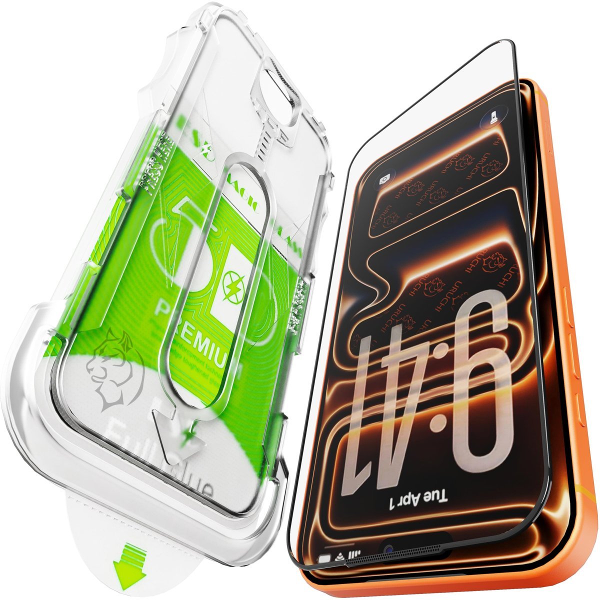 Epro iPhone 18 Pro Max / 17 Pro Max ile Uyumlu Ekran Koruyucu, Ahize Korumalı Toz Önleyici Tam Kaplama, Hizalama Aparatlı Kolay Kurulum, Toz Bırakmayan Uygulama, Darbelere Karşı Ekstra Güçlü Cam